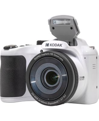 PIXPRO Astro Zoom AZ255 16MP Full HD 3" LCD Screen Digital Camera, White