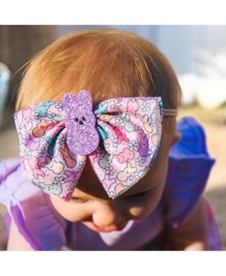 Baby Girl's Easter Peeps Tulle Bow Baby Headband