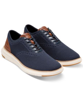 Cole Haan Men's Grand Remix Lace-Up Knit Oxford Shoes - Macy's