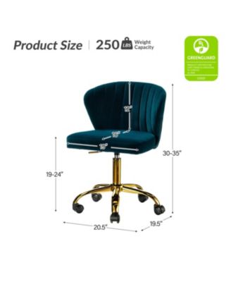 VEBREDA High Adjustable Back Executive Office Chair with Armrest-Brown