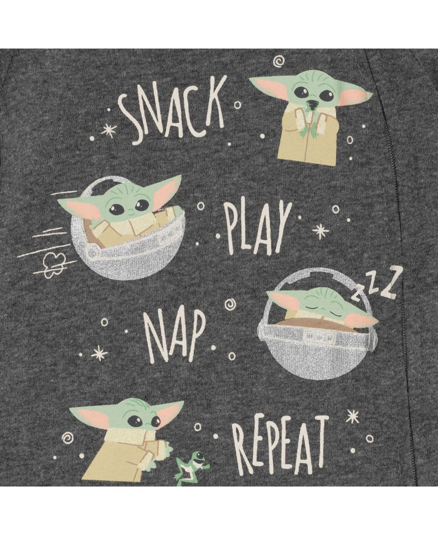 Комплекты The Mandalorian Star Wars Yoda Bodysuits Sleep N' Play Pants Hat and Bibs 8 Piece Outfit Set для мальчиков-малышей, цвет: Белый / Зелёный — фото 6