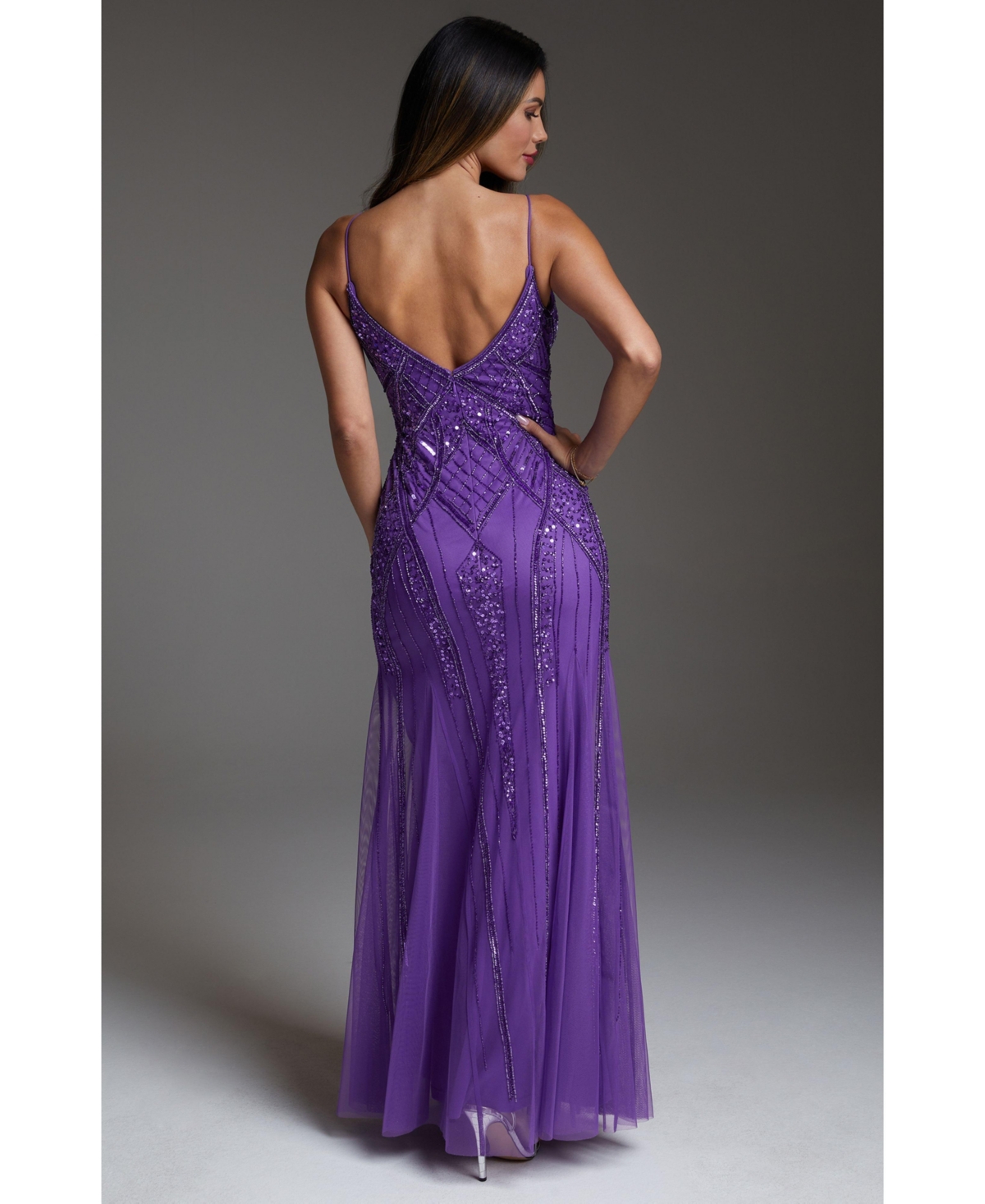 Bebe Women's Beaded Gown