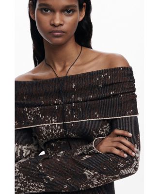 Women's Fitted Bardot dress