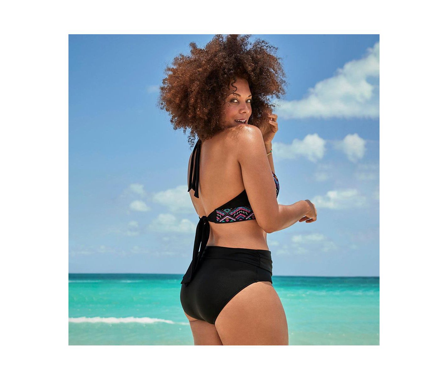 Верх бикини Loop, завязка на шее — Swimsuits for All, цвет: Разноцветный — фото 2