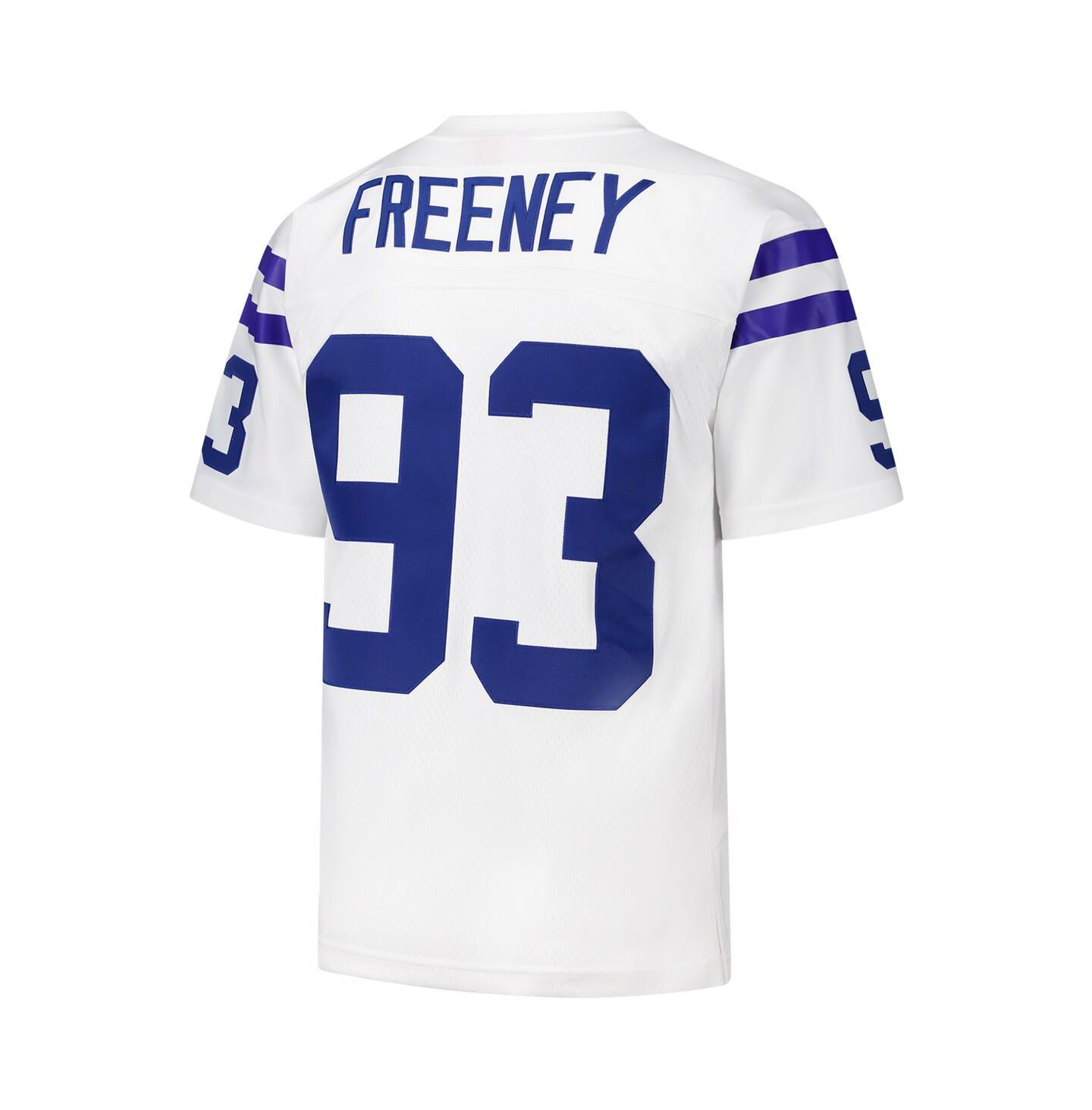 Мужской топ Mitchell & Ness Dwight Freeney White Indianapolis Colts 2006 Legacy Replica Jersey — фото 2