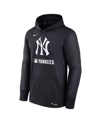 Men's Navy New York Yankees Authentic Collection Performance Pullover Hoodie
