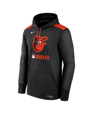 Men's Black Baltimore Orioles Authentic Collection Performance Pullover Hoodie