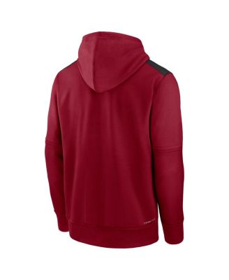 Men's Red Arizona Diamondbacks Authentic Collection Performance Pullover Hoodie