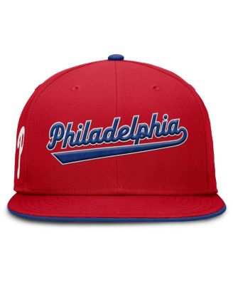 Men's Red Philadelphia Phillies True Performance Fitted Hat
