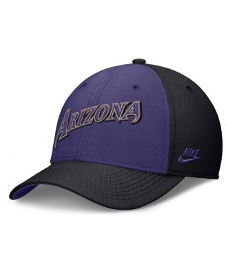 Men's Black/Purple Arizona Diamondbacks Rise Swoosh Performance Flex Hat