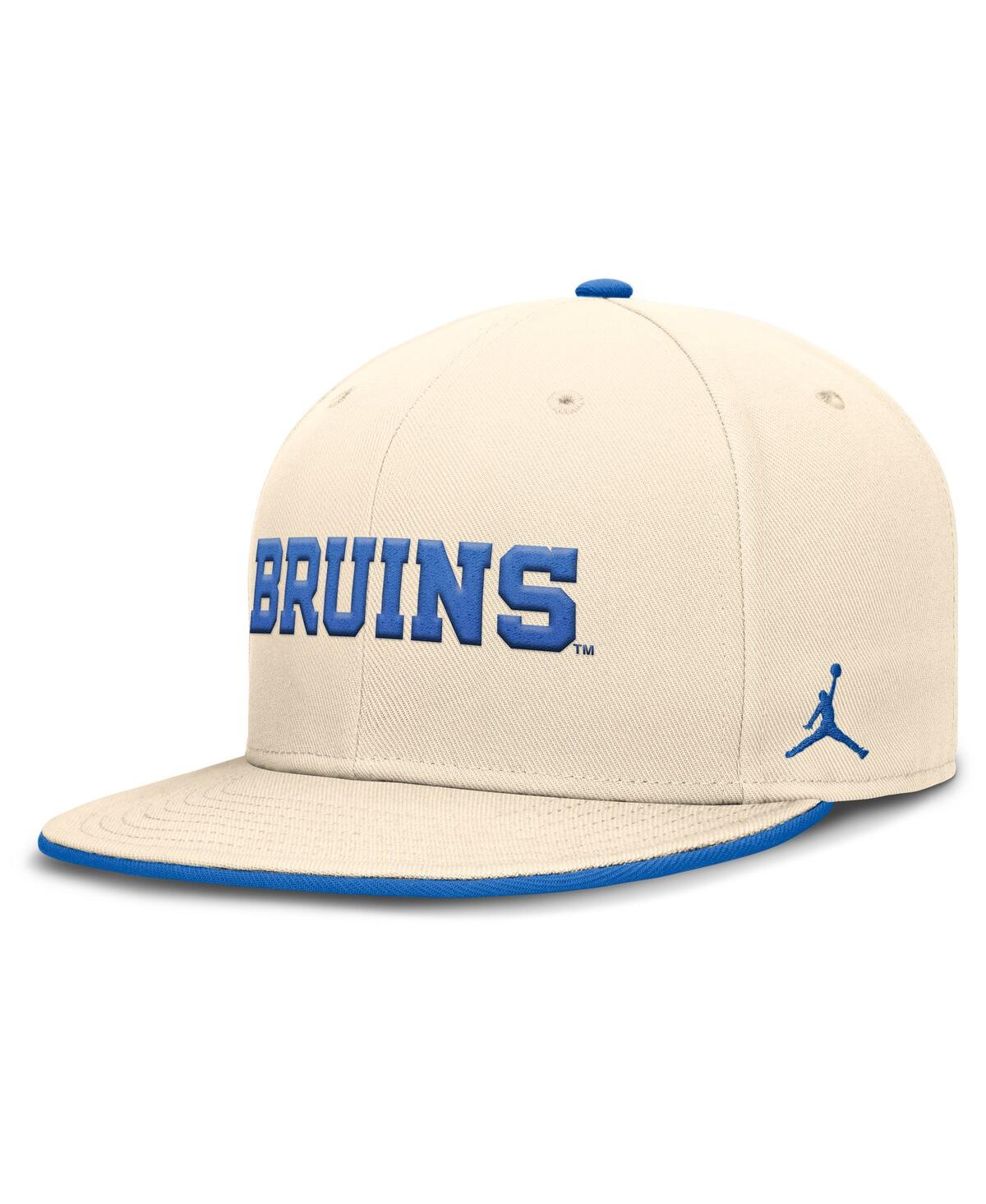 JORDAN MEN'S NATURAL UCLA BRUINS PRIMETIME TRUE PERFORMANCE FITTED HAT 