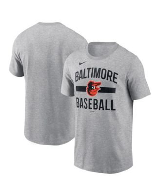 Nike - Men's Heather Gray Baltimore Orioles Arched T-Shirt