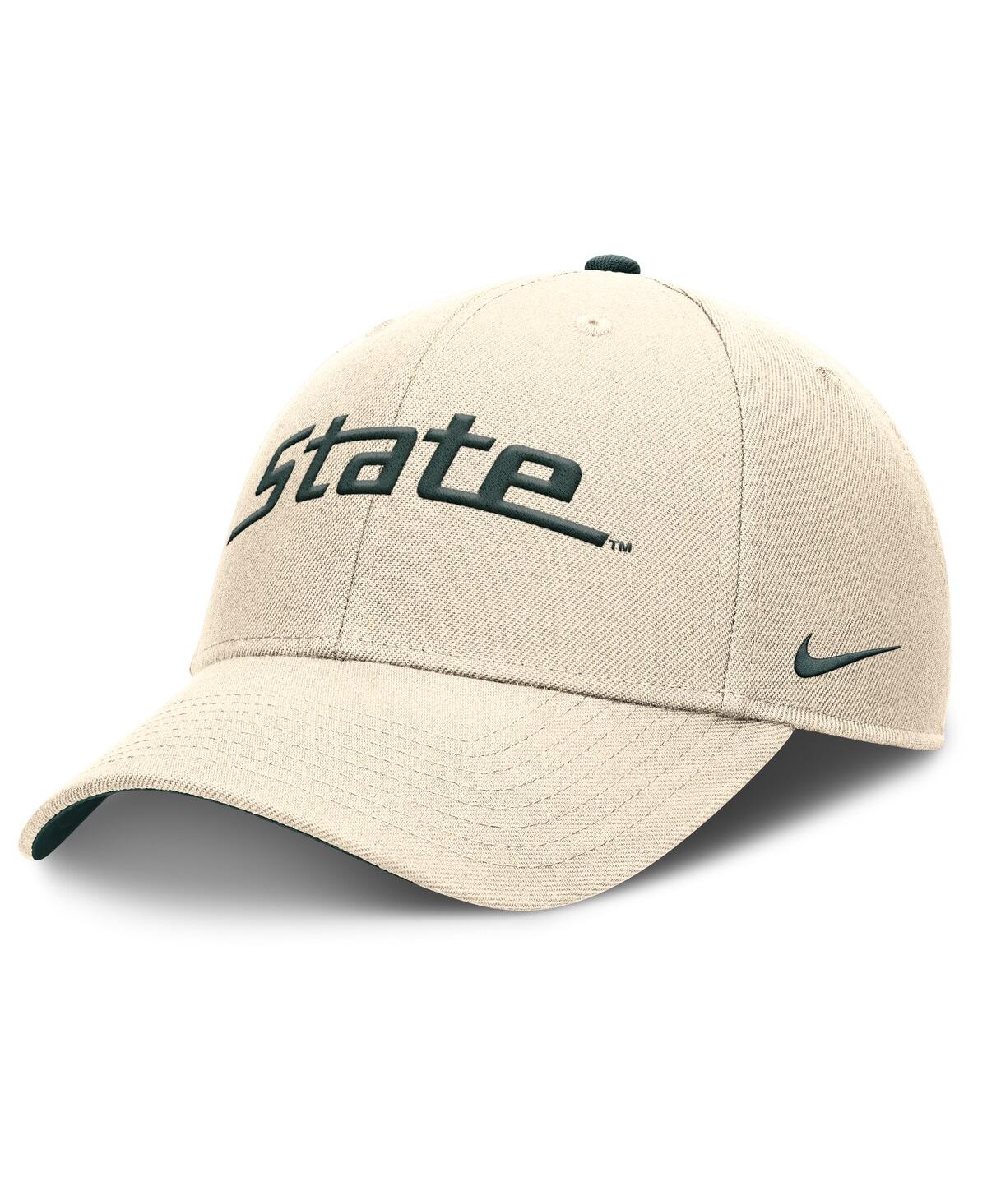 Nike Michigan State Spartans Primetime Rise  Men's College Adjustable Hat In Natural