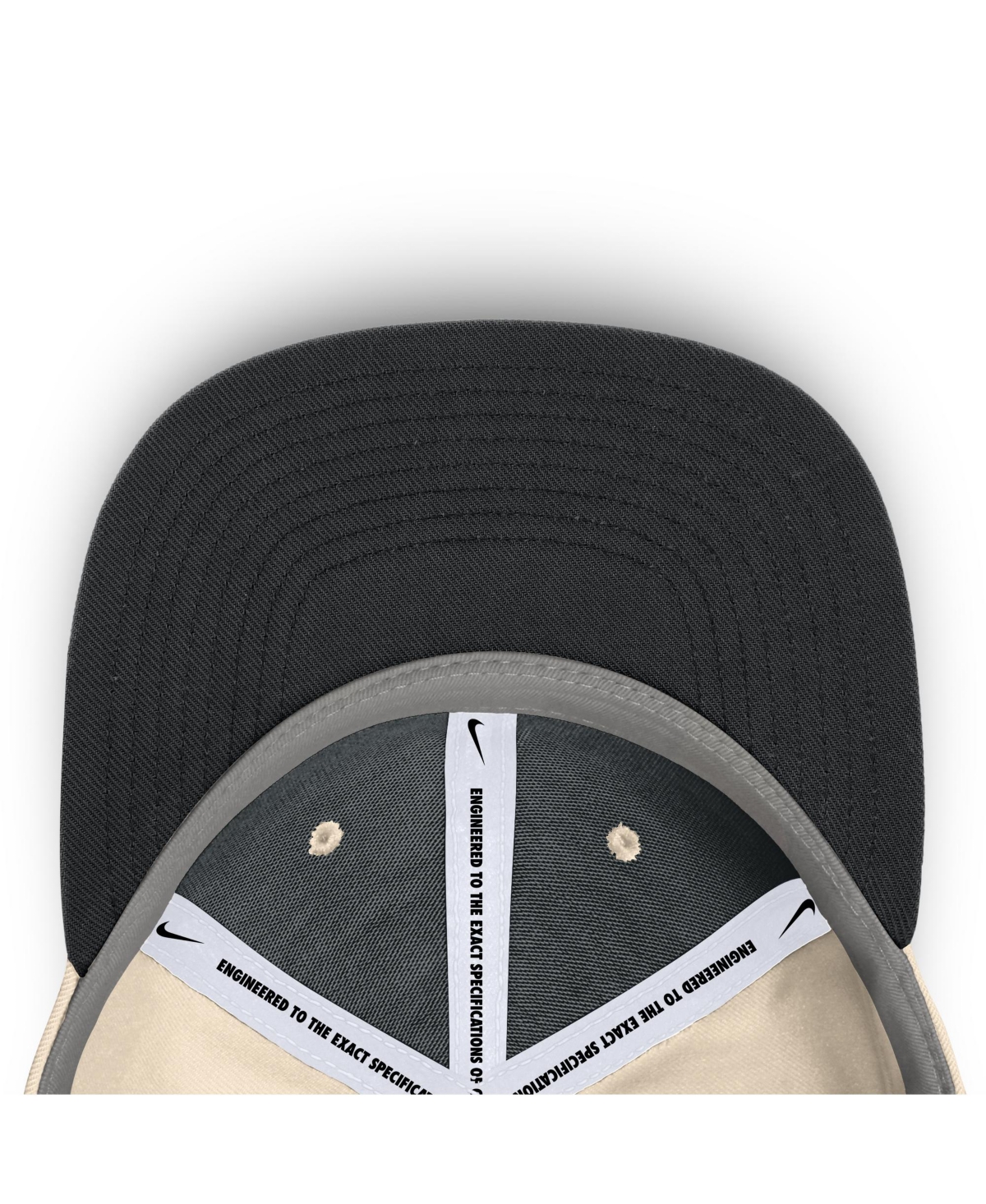 Nike Men's Natural Iowa Hawkeyes Primetime True Performance Fitted Hat In Natural