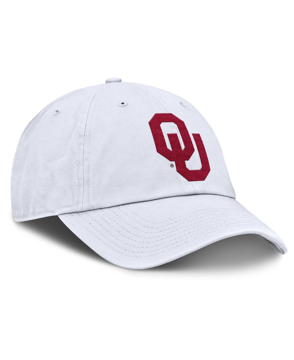 JORDAN MEN'S WHITE OKLAHOMA SOONERS PRIMETIME CLUB ADJUSTABLE HAT 