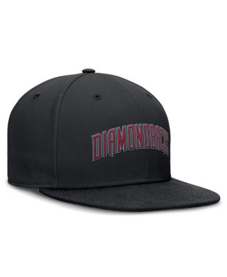 Men's Black Arizona Diamondbacks True Performance Fitted Hat