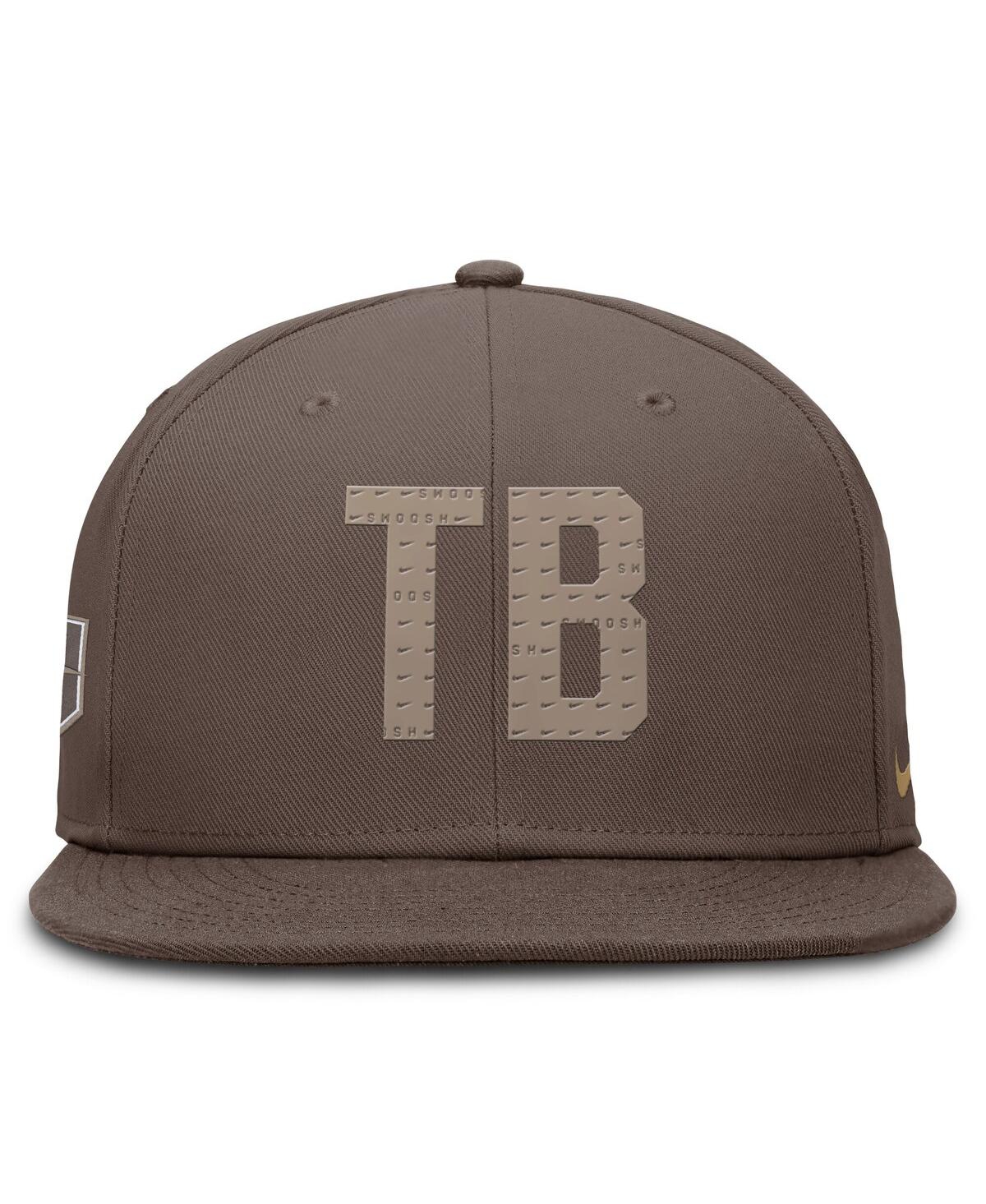 Nike Men's Brown Tampa Bay Rays True Statement 20th Anniversary Performance Fitted Hat In Brown