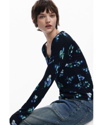 Women's Fruit sweater with mock neck