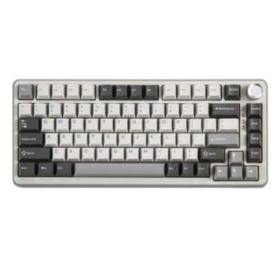 B75 PRO Wireless Mechanical Keyboard,75% Gaming Keyboard Gasket Hot Swap Custom Keyboard with Knob,Pre-lubed Switches RGB,Bluetooth/Type-C/2.4G Creamy Keyboard