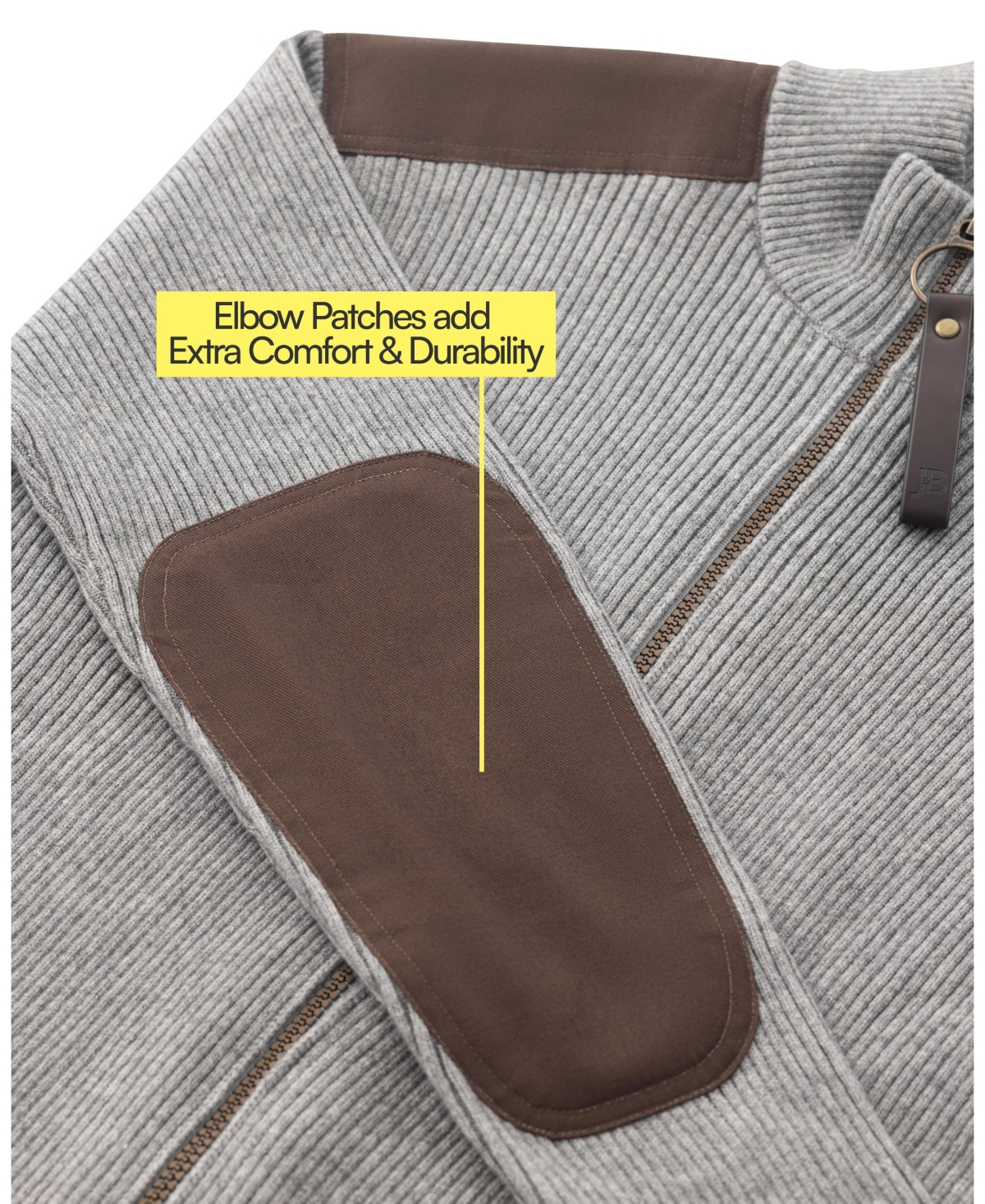 JOE & BELLA MEN'S ADAPTIVE MAGNETIC ZIP-UP SWEATER 