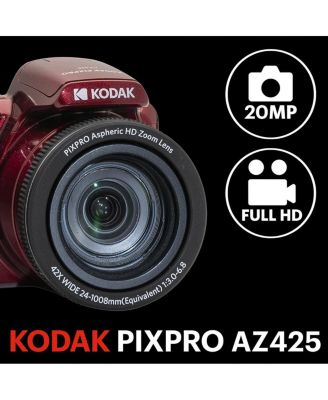 PIXPRO AZ425 Astro Zoom 20MP Full HD Digital Camera, Bundle with 32GB Memory Card and Camera Bag