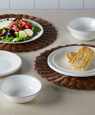 Hushed Lines 12 Pc. Dinnerware Set, Service for 4