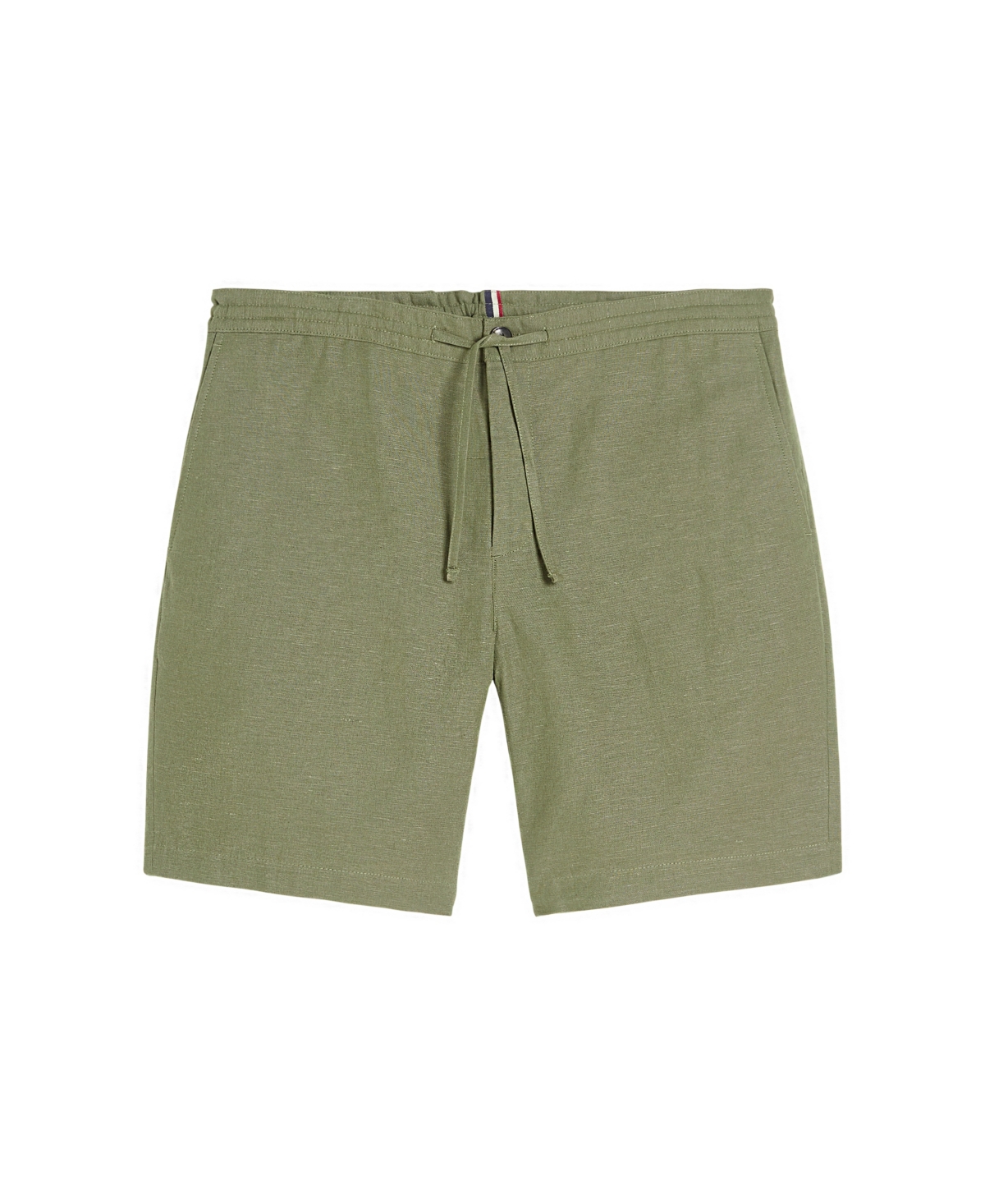 Men's Linen Cotton Drawcord Short - Stone