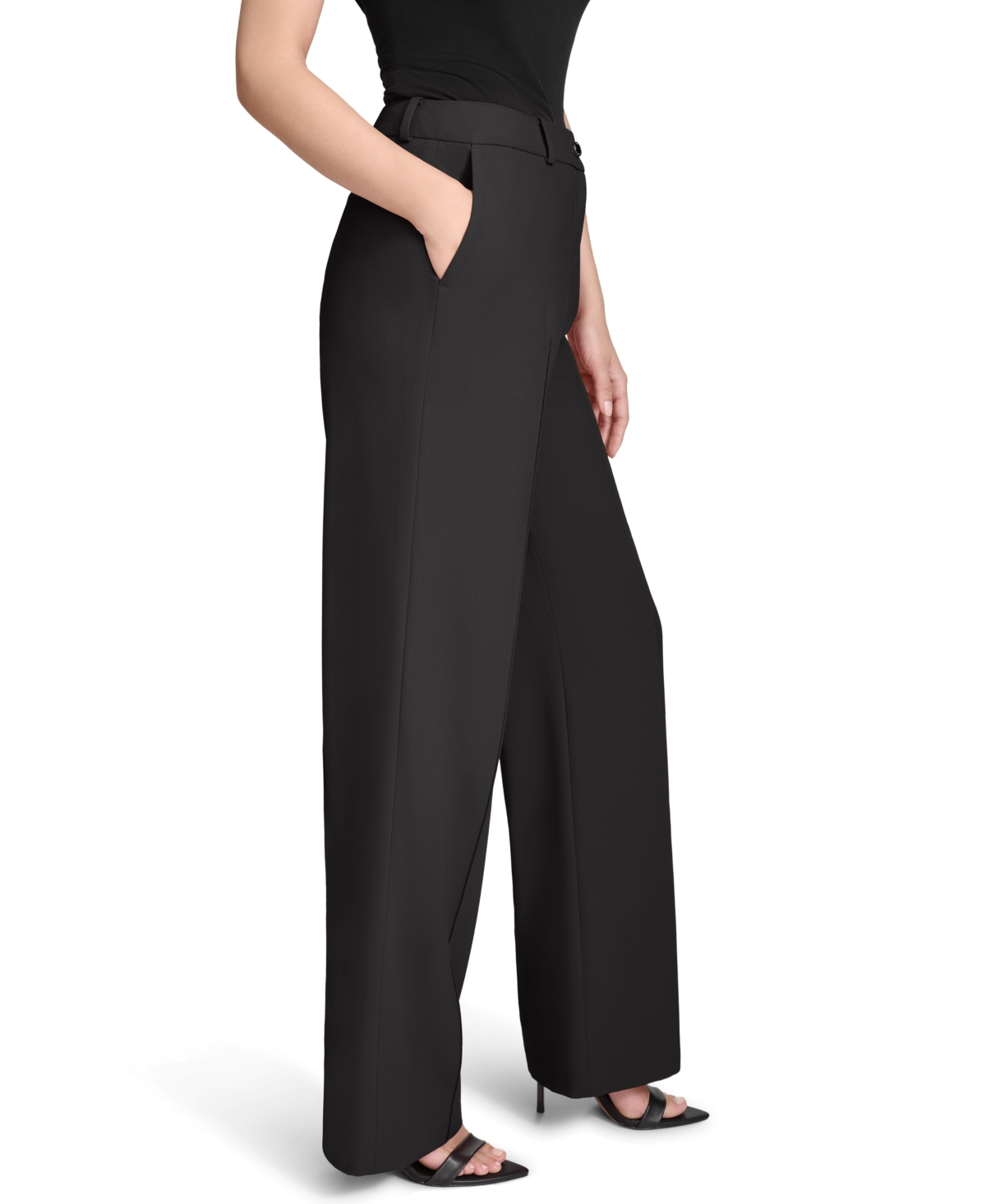 HALSTON WOMEN'S STRAIGHT-LEG TROUSERS 