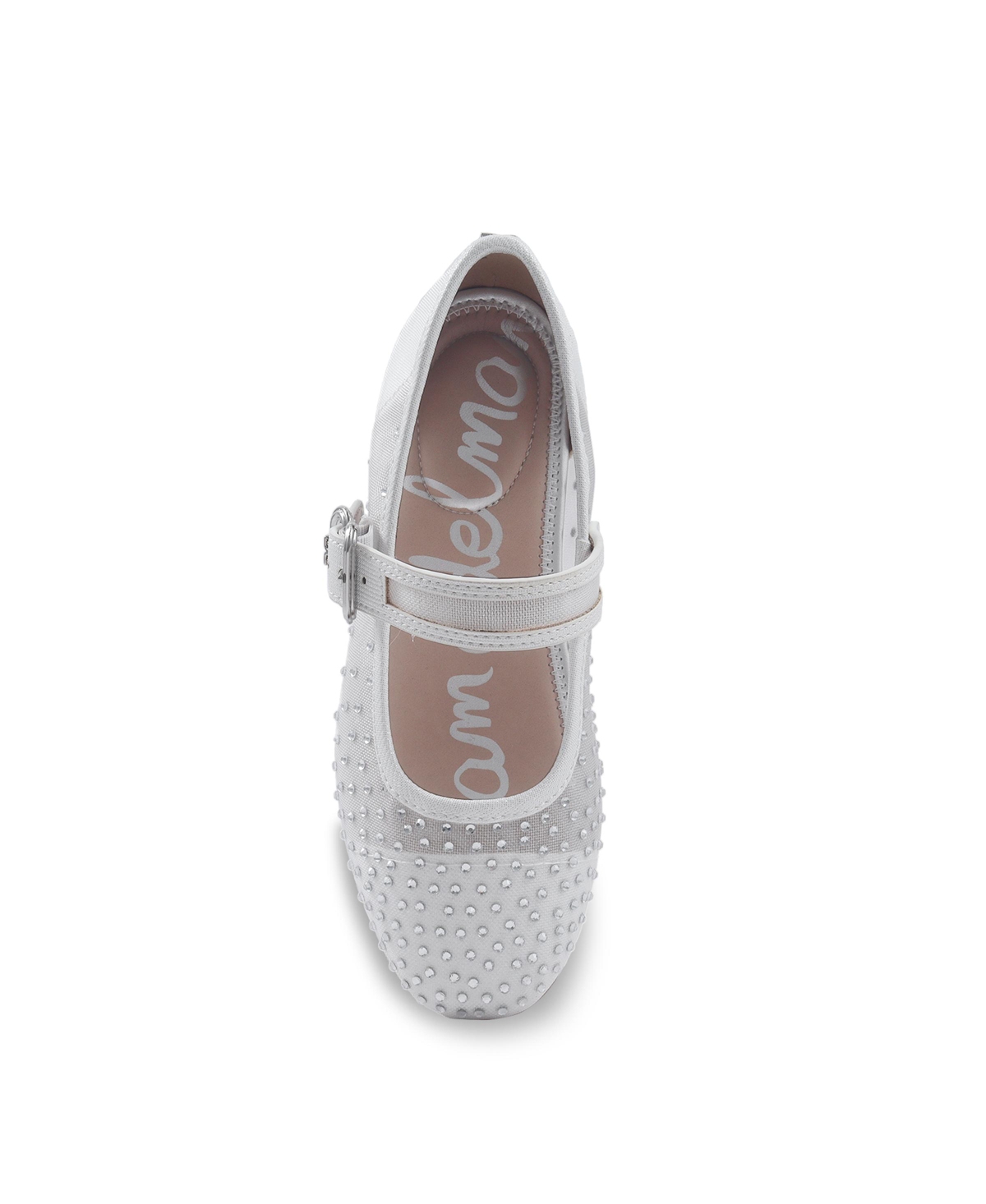 Shop Sam Edelman Little And Big Girls Maeve Fade Mary Jane Flat In White