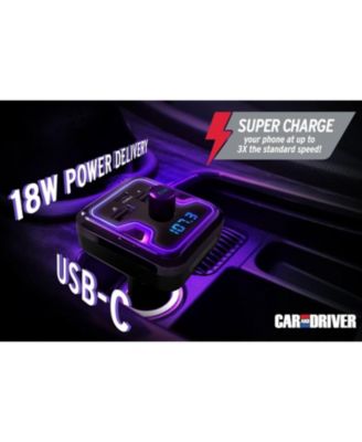 3-Port 12V Car Charging Station and FM Transmitter