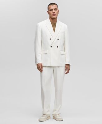 Mens Relaxed Fit Double Breasted Blazer Suit Pants Exclusively At Macys