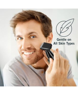 Nose, Ear and Facial Hair Groomer with Stand, Interchangeable Heads