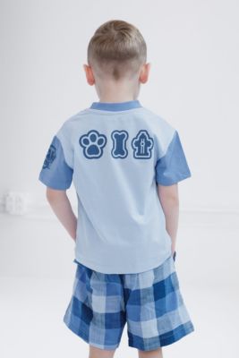 Toddler Boys T-Shirt and Plaid Shorts Outfit Set