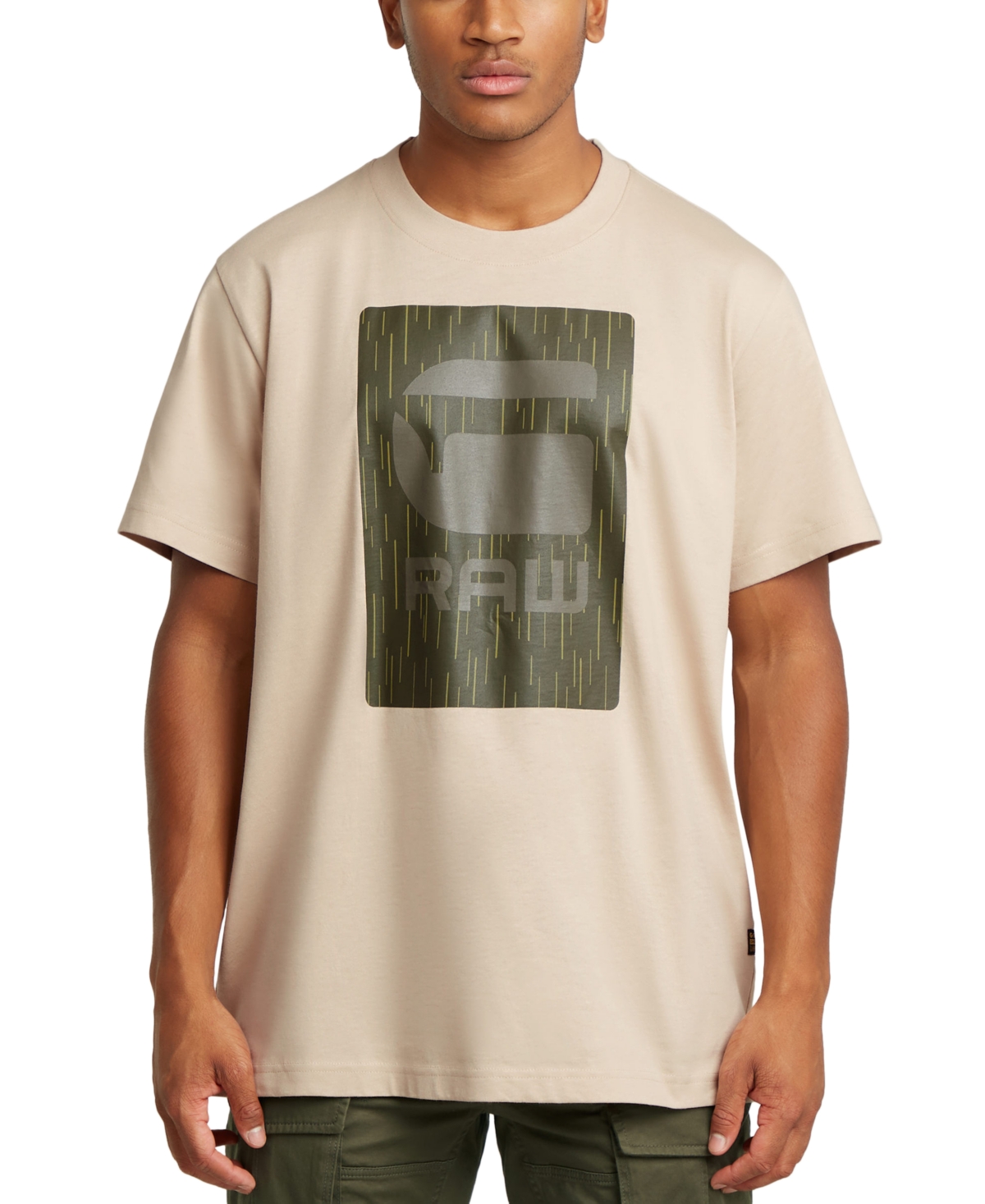 Men's Relaxed Fit Short Sleeve Burger Box Graphic Crewneck T-Shirt - Dk Brick