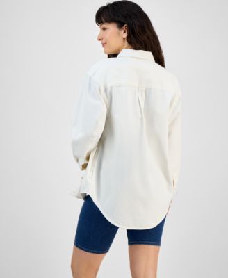 売れ筋商品|||リーバイス カットソー トップス レディース Women's Iris Button-Front Cotton Overshirt Half Way  Levi's Women's Iris Button-Front Cotton Overshirt - Macy's