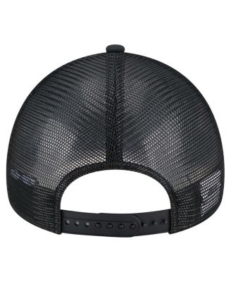 Men's Black Atlanta Braves 9FORTY A-Frame Trucker Adjustable Hat