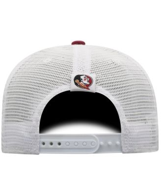 Men's Garnet/White Florida State Seminoles Victory Baseline Trucker Adjustable Hat