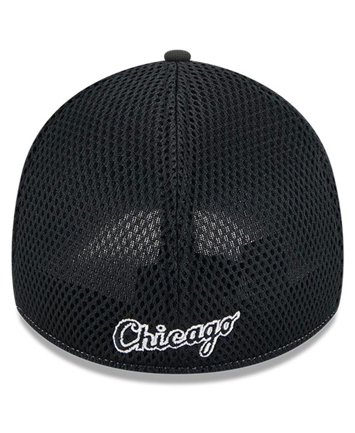 New Era Men's Gray/black Chicago White Sox 2025 Spring Training 39thirty Flex Hat In Gray,black