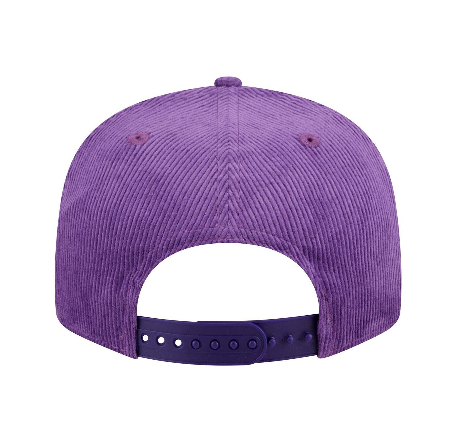 Men's Purple Los Angeles Lakers Throwback Display Corduroy 9FIFTY Snapback Hat