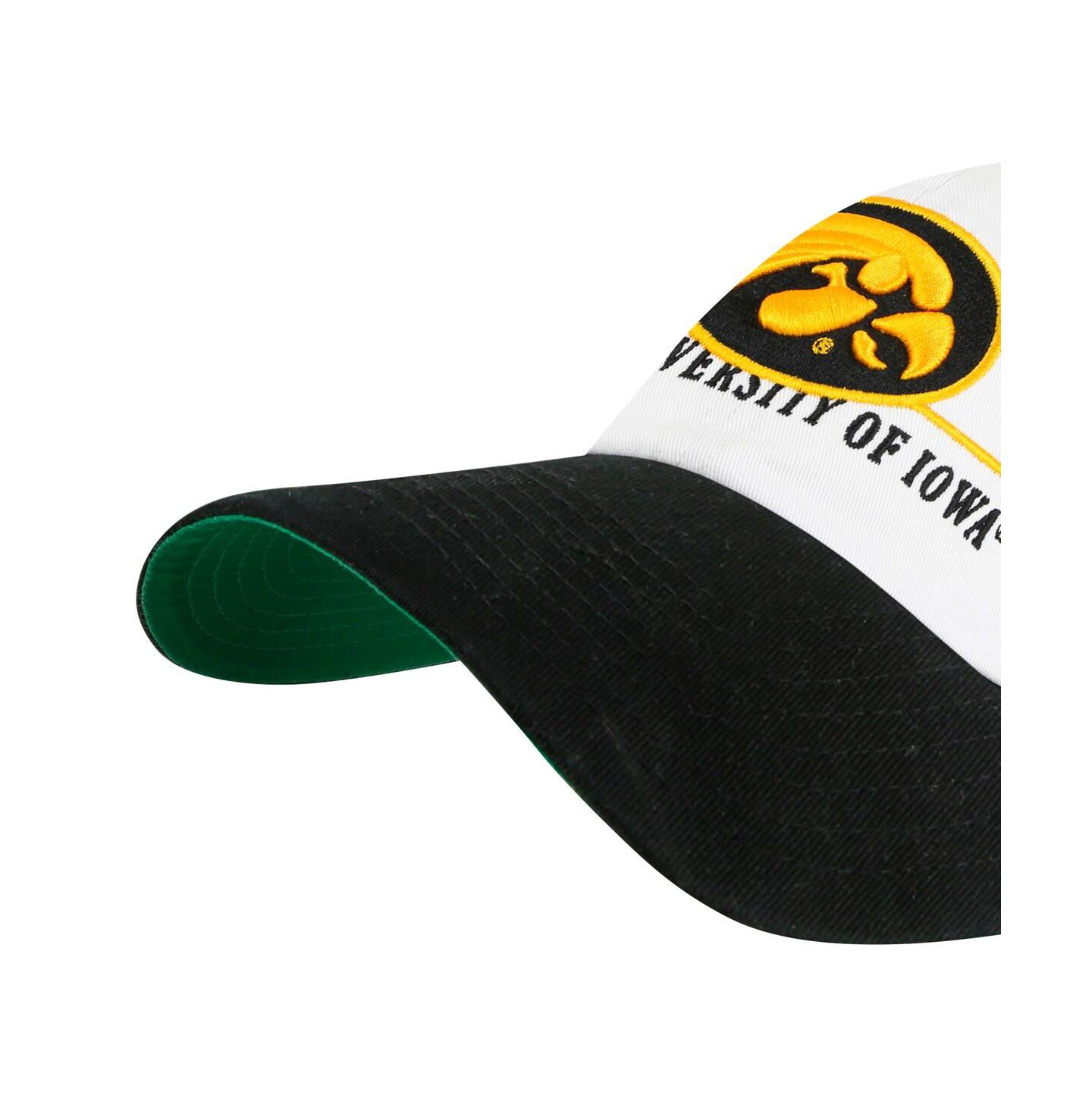 Мужская кепка '47 Brand White Iowa Hawkeyes Gridiron Clean Up Adjustable Hat — фото 2