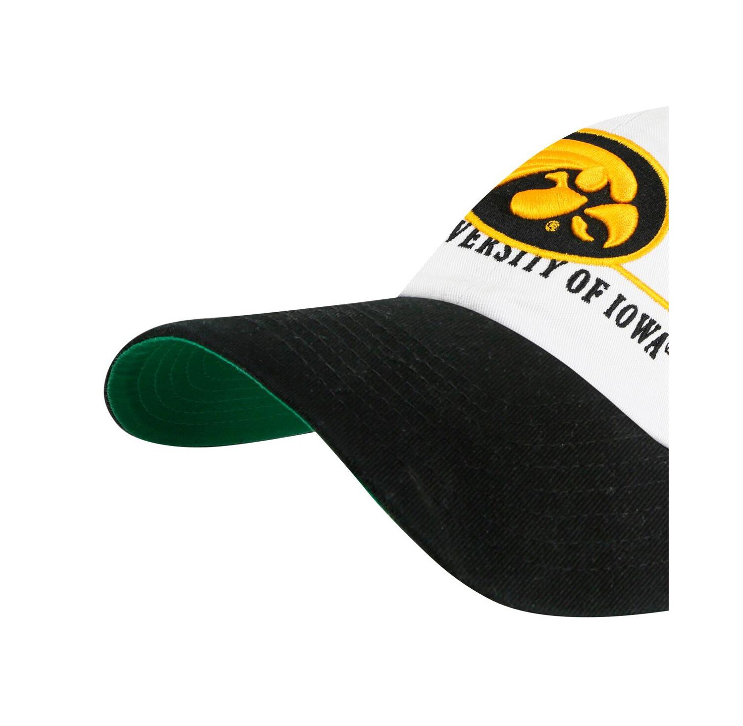 Men's White Iowa Hawkeyes Gridiron Clean Up Adjustable Hat