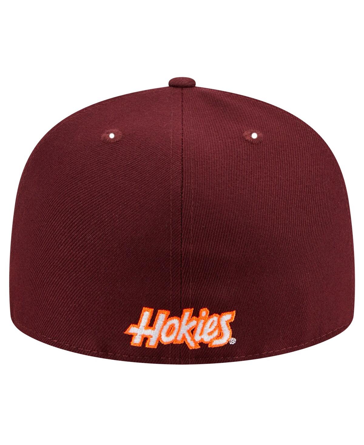 NEW ERA MEN'S MAROON VIRGINIA TECH HOKIES 59FIFTY FITTED HAT 