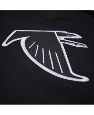 Men's Black Atlanta Falcons Double Down Satin Full-Snap Jacket