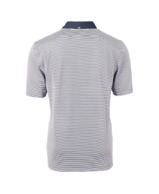 Men's Navy/White St. Louis Cardinals Virtue Eco Pique Micro Stripe Polo Shirt