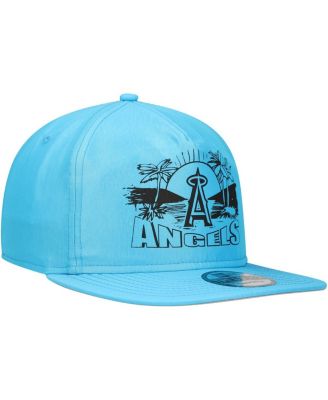Men's Blue Los Angeles Angels Neon Golfer Snapback Hat