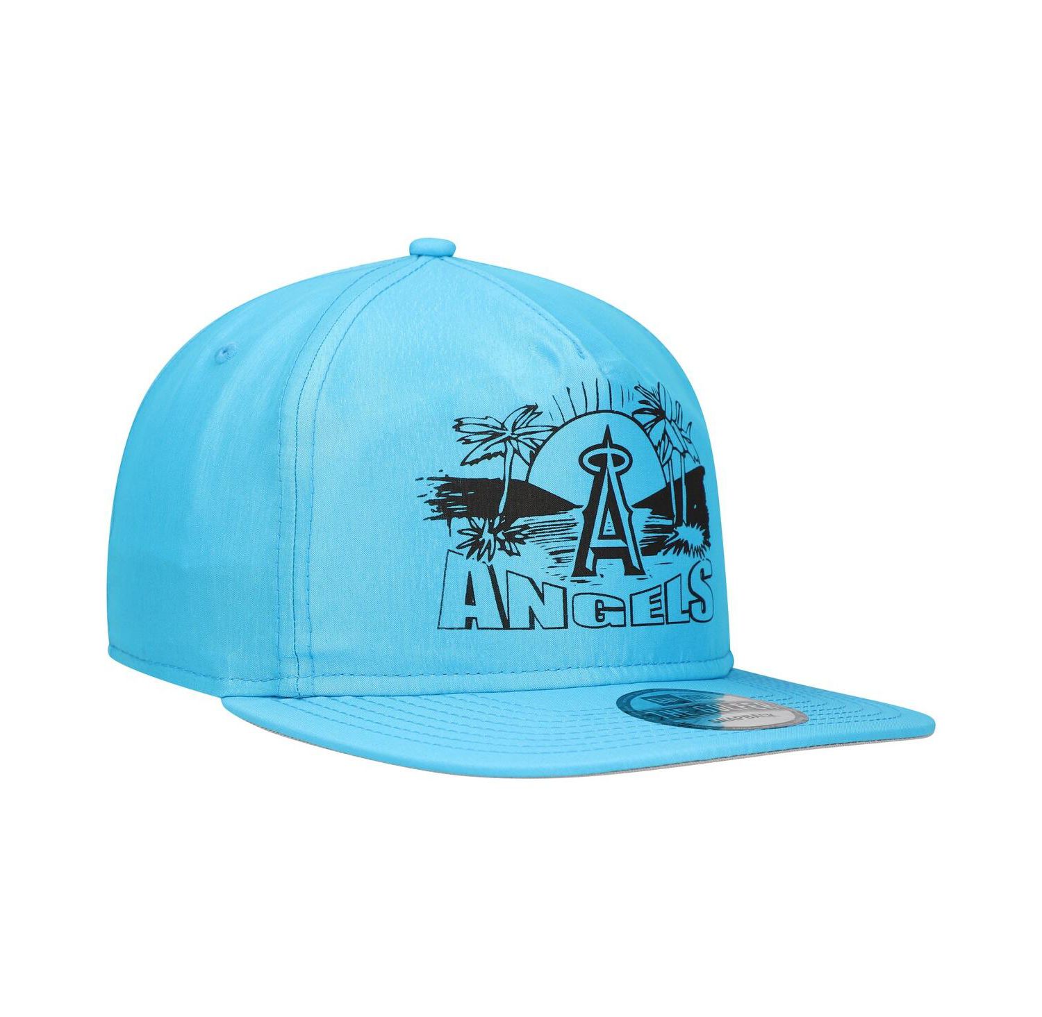 Men's Blue Los Angeles Angels Neon Golfer Snapback Hat