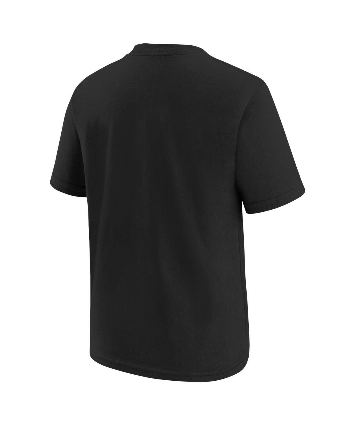Outerstuff Big Boys And Girls Jalen Hurts Black Philadelphia Eagles Super Bowl Lix Champions Face T-shirt In Black
