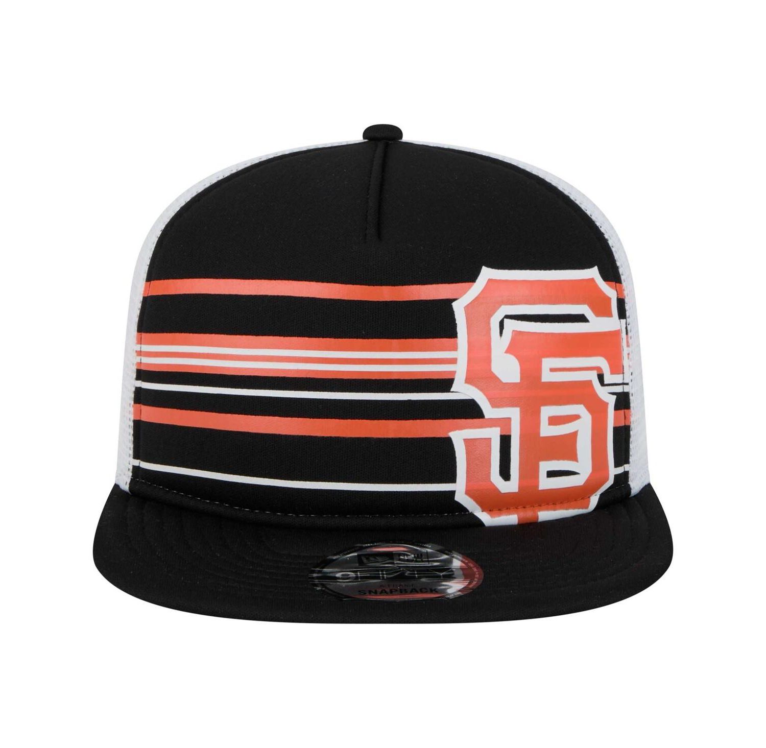 Men's Black San Francisco Giants 9FIFTY A-Frame Trucker Snapback Hat