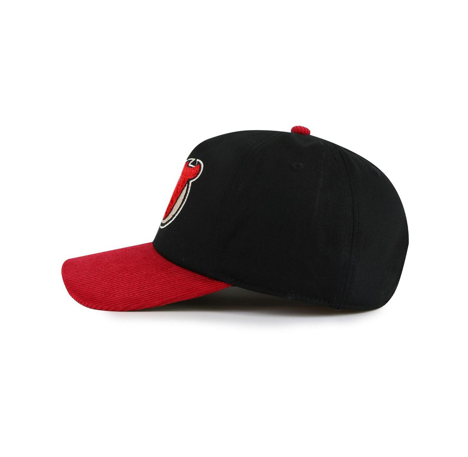 Men's Black/Red New Jersey Devils Burnett Adjustable Hat