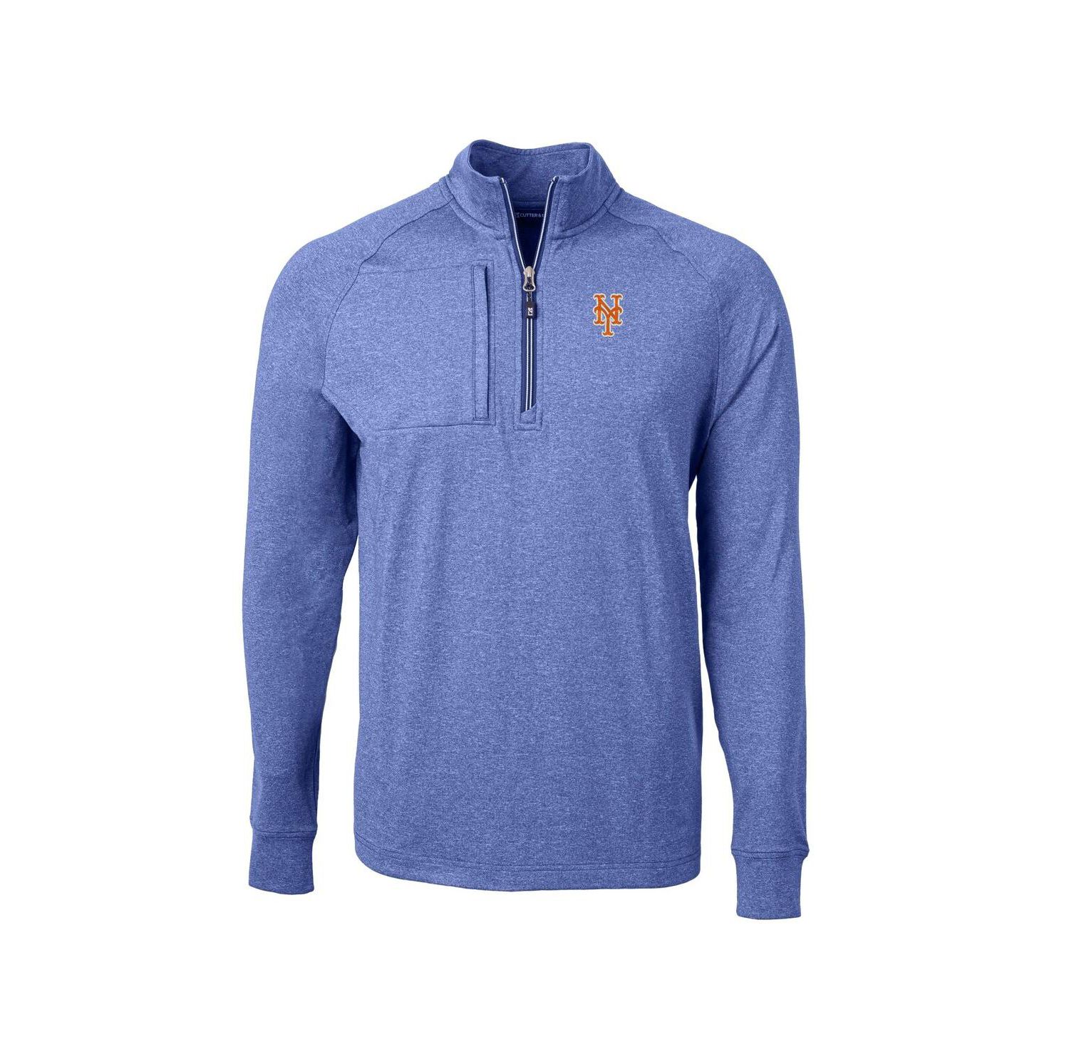 Men's Heather Royal New York Mets Adapt Eco Knit Stretch Quarter-Zip Pullover Sweatshirt
